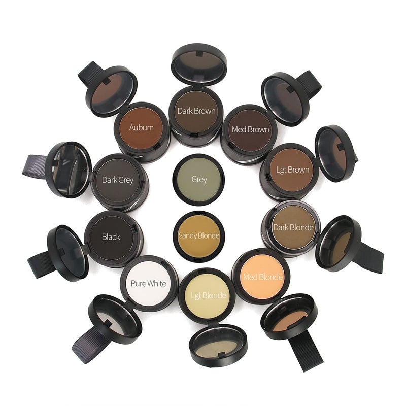 Finally Hair Powder Hair Loss Concealer, Hairline Creator, Eye Brow Enhancer, Beard Filler (Pure White, Unscented) - Image 3